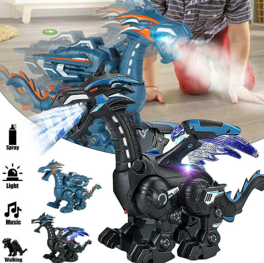 Kids Walking Spray Dinosaur Toys For Age 3 4 5 6 7 8 9 10 11 Year Old Boys Gifts